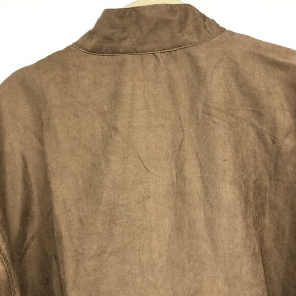 NWT Darling Fashions Tan Almond Marvels Canvas Neutral Lightweight Jacket size M - Picture 11 of 14
